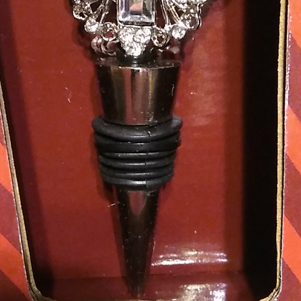 Nwt Jeweled Bottle Stopper - Picture 4 of 5